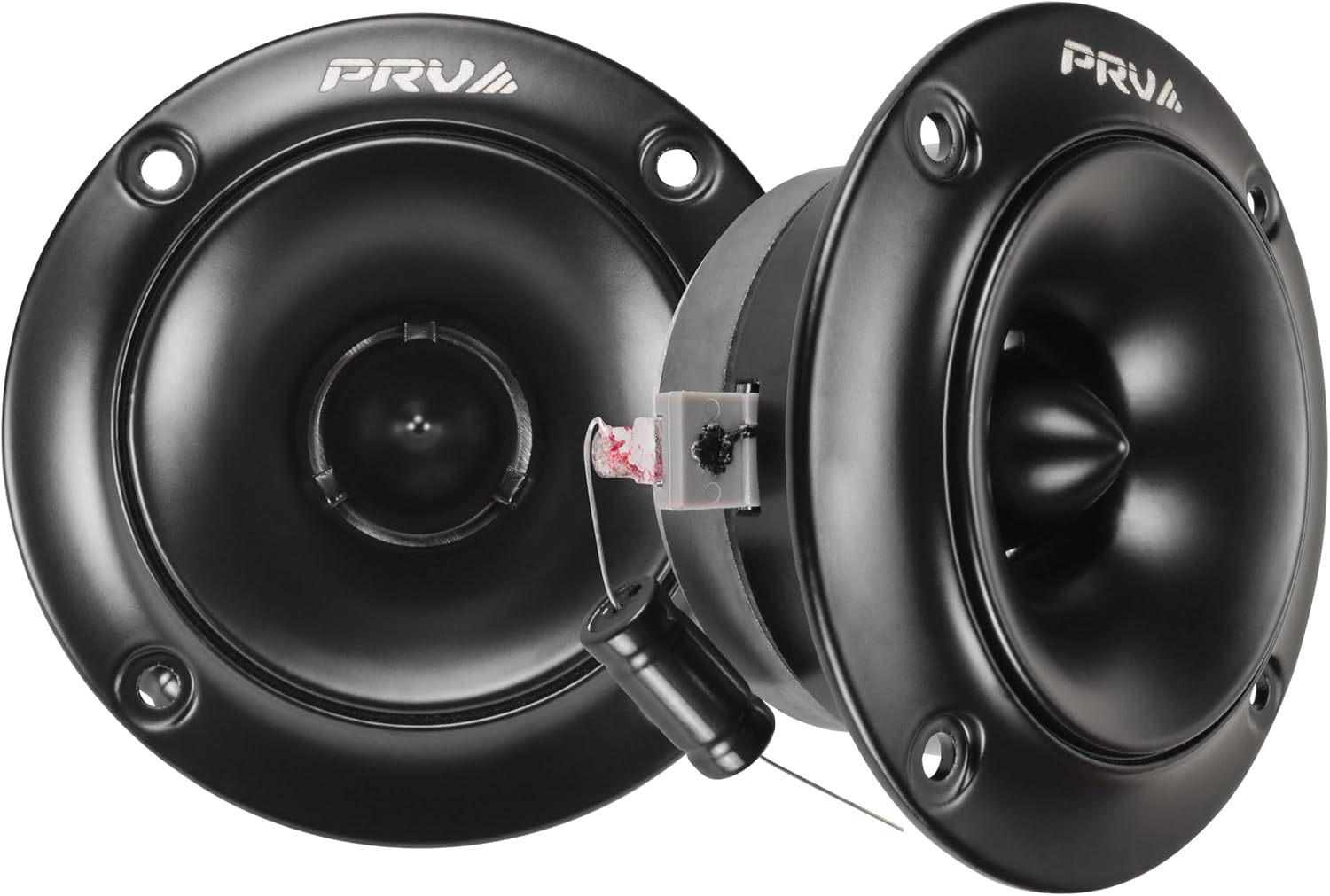PRV AUDIO TW500Ti-4 Shallow Car Audio Bullet Tweeters - 240 Watts, 3.75 Inch Titanium Tweeters for Car Audio - Easy to Mount (Pair)
