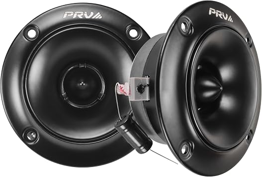PRV AUDIO TW500Ti-4 Shallow Car Audio Bullet Tweeters - 240 Watts, 3.75 Inch Titanium Tweeters for Car Audio - Easy to Mount Pair