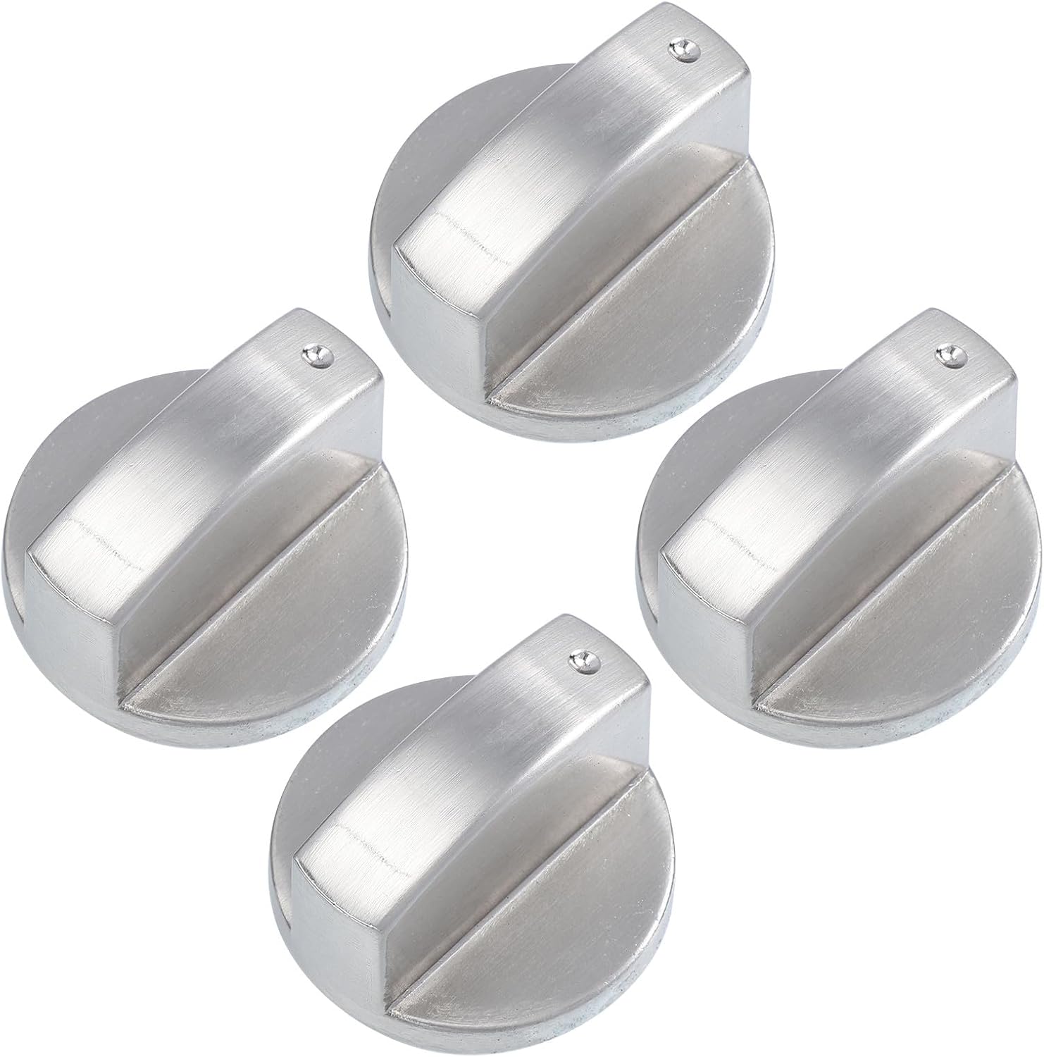 4pcs Zinc Alloy Stove Knob Replacement Burner Control Knobs for Gas Range Oven Cooktop Compatible with Electric Range Kitchen Appliance Parts