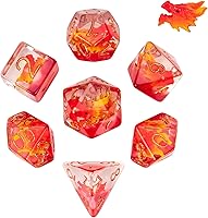 Vista 17 de UDIXI Juego de 7 dados poliédricos DND D&D, RPG D y D con bolsa de almacenamiento para juegos de rol y otros juegos de mesa (Aarakocra)