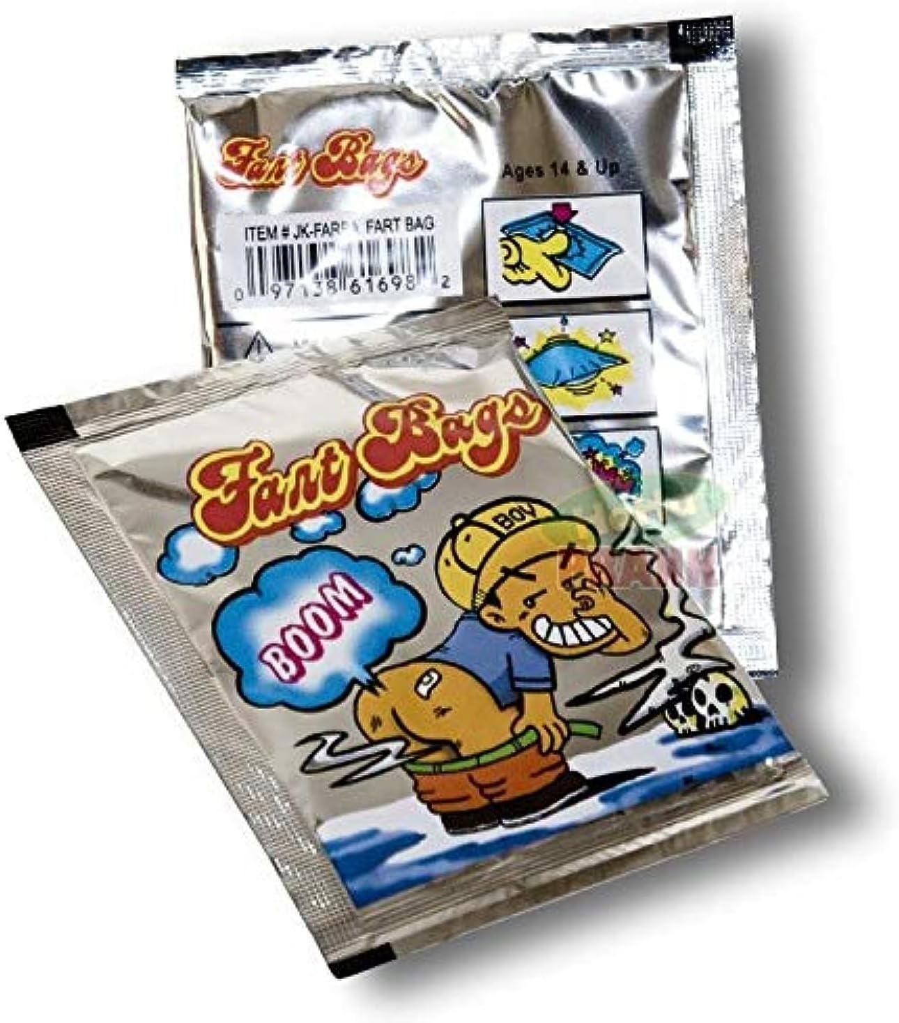 Novelty Fart Smelly Exploding Bomb Bags Funny Gags Practical Jokes