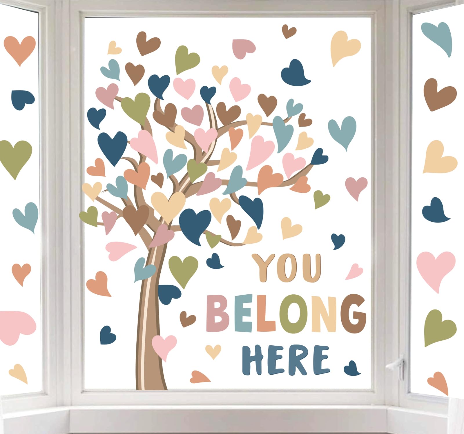 Autocollants réutilisables pour fenêtre Whaline stickers vitres chambre enfant