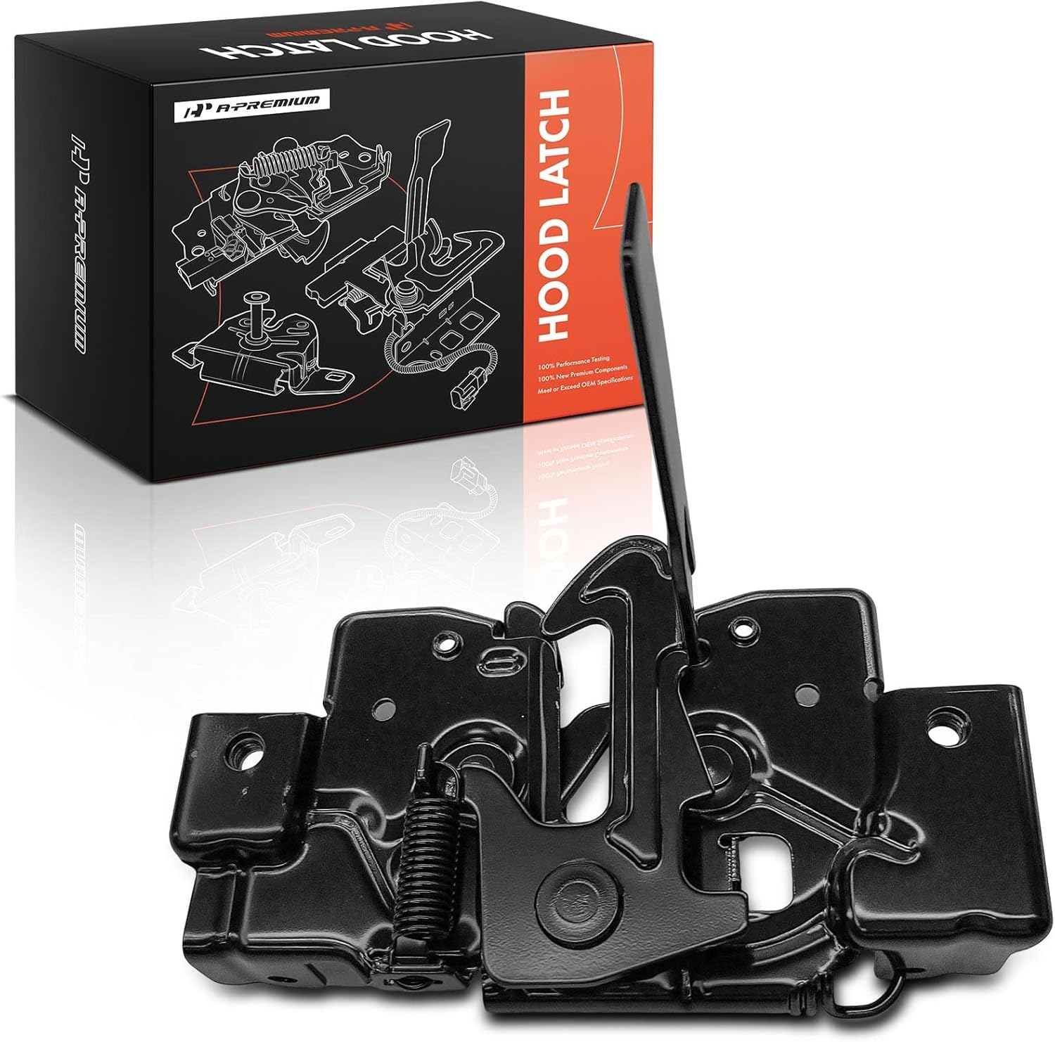 A-Premium Hood Latch Lock Compatible with 2004-2009 Mazda 3, Sedan, Front Hood Lock Engine Bonnet Latch Assembly