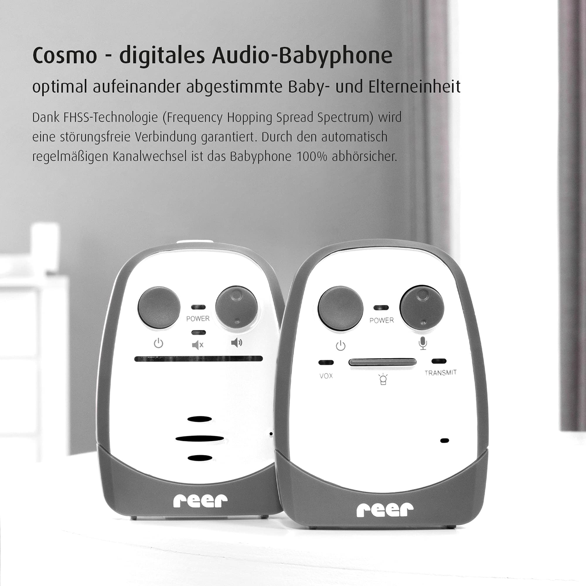 Image secondaire de Babyphone Reer Cosmo 50150 avec Veilleuse et Interphone - Portée 600m