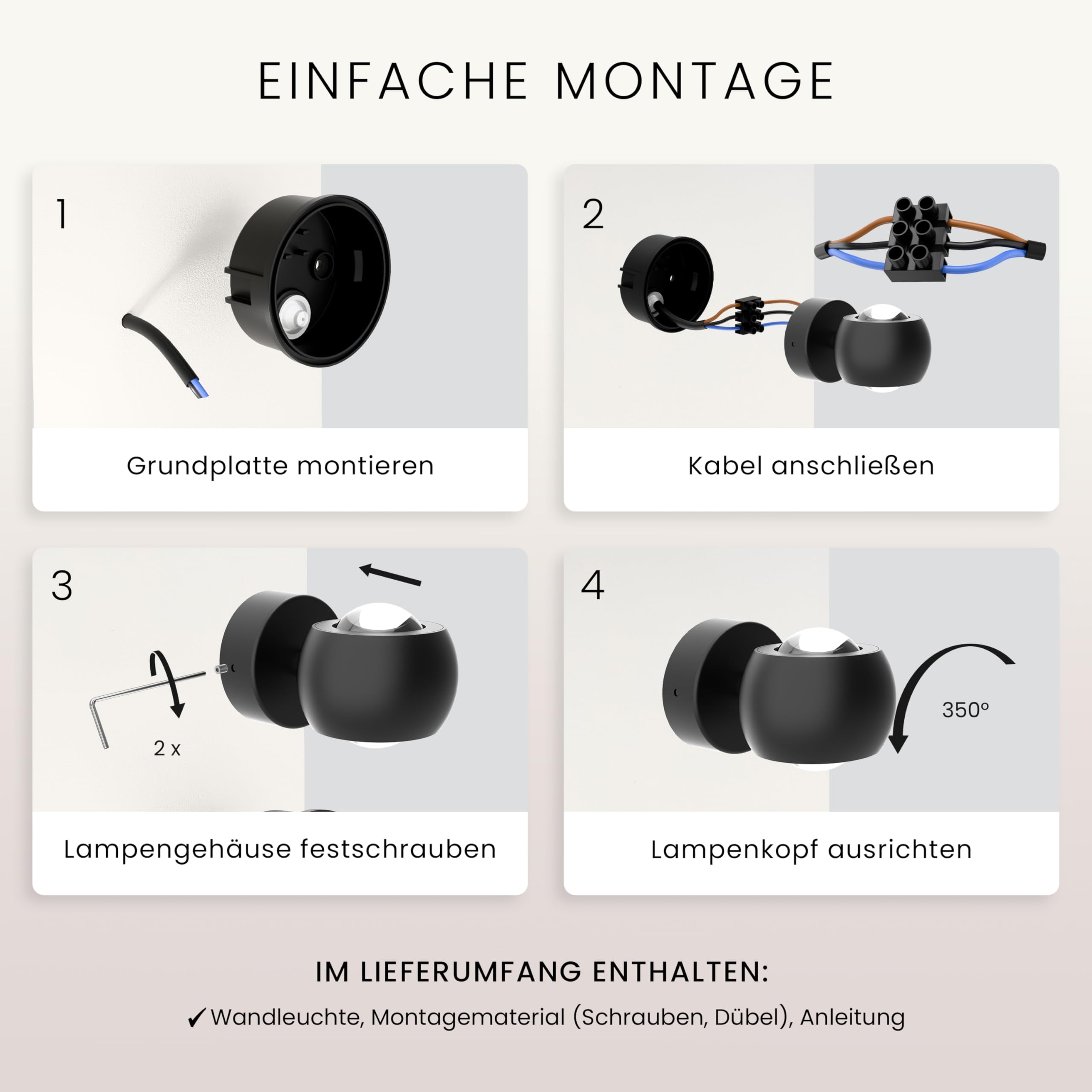 MATO LED Wandleuchte Innen & Aussen - 7W, 3000K Warmweiß, IP54 Wetterfest - Aussenlampe Wand Up Down Leuchte - Außenwandleuchten, Außenlampe, Wandlampe Außen, Außenbeleuchtung, Lampe, Schwarz