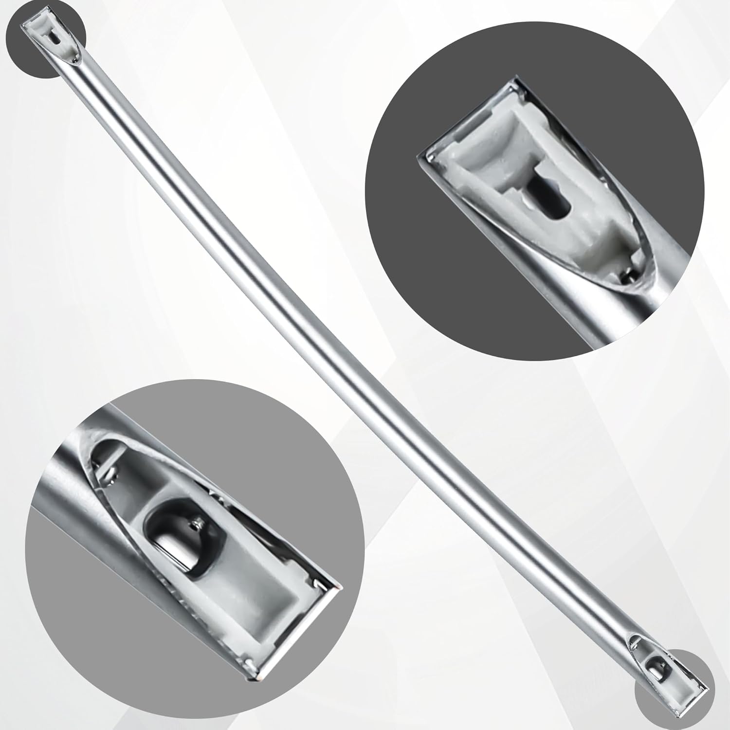 DA97-12712C Freezer Door Handle for Samsung Refrigerator Handle | Premium Quality Silver Freezer Handle Replaces PS4176693 AP5620417 DA97-11515C