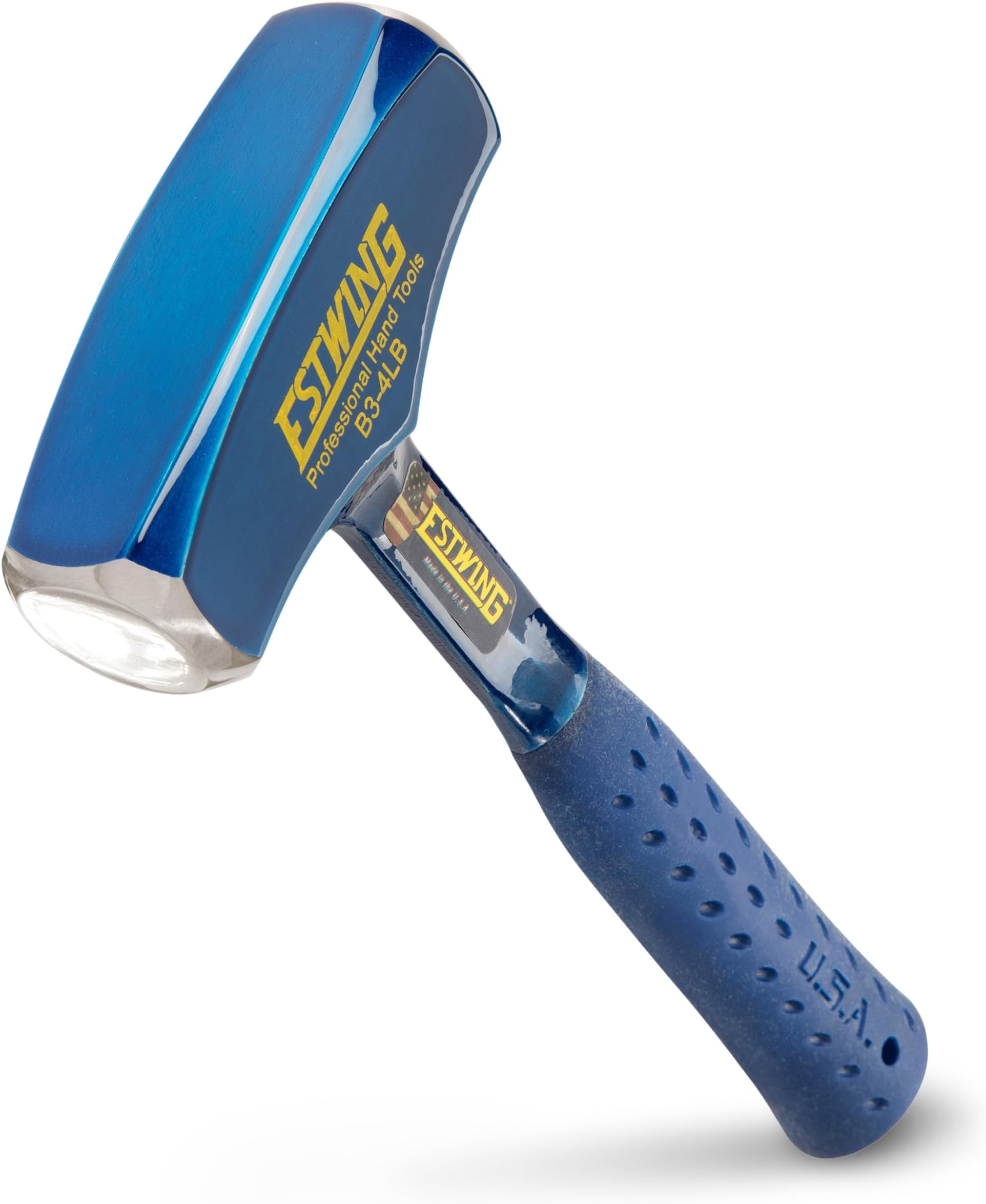 B34LB Drilling/Crack Hammer - 4-Pound Sledge with Forged Steel Construction & Shock Reduction Grip - B3-4LB