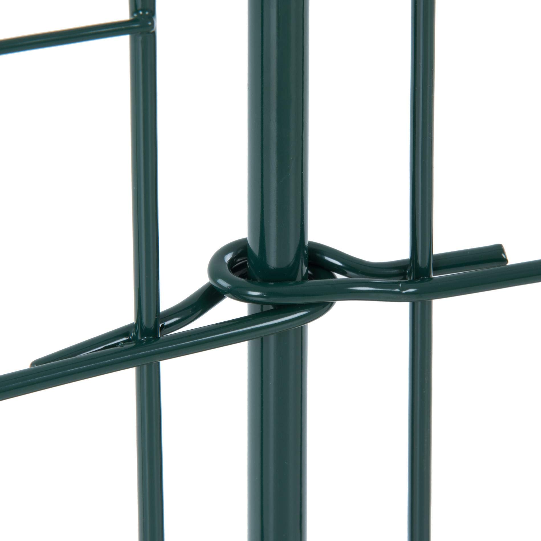 ESTEXO Gartenzaun Welpenauslauf Teichzaun Gitterzaun Freigehege Begrenzung Zaun Metallzaun Zaunelemente Metallgitter (Oberbogen)