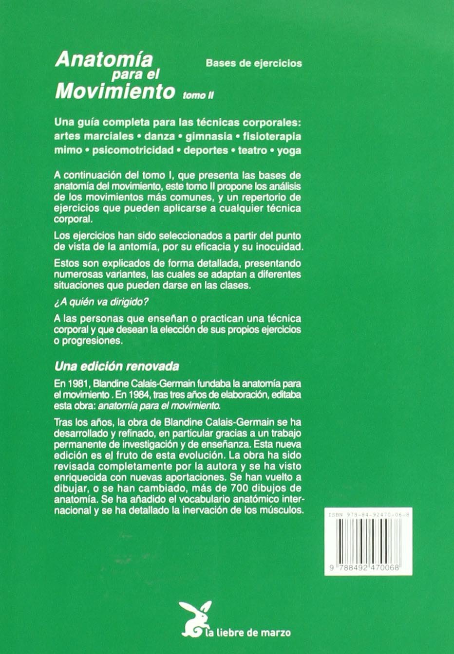 Anatomía para el movimiento. Bases de ejercicios - Tomo II