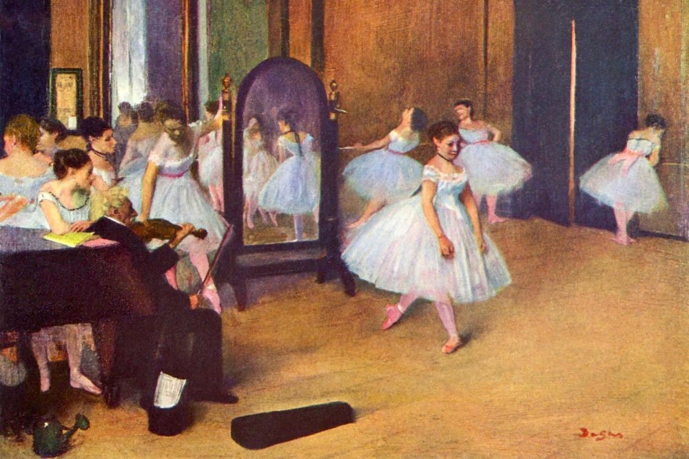 Amazon.com: La clase de danza en la ?pera by Edgar Degas Born