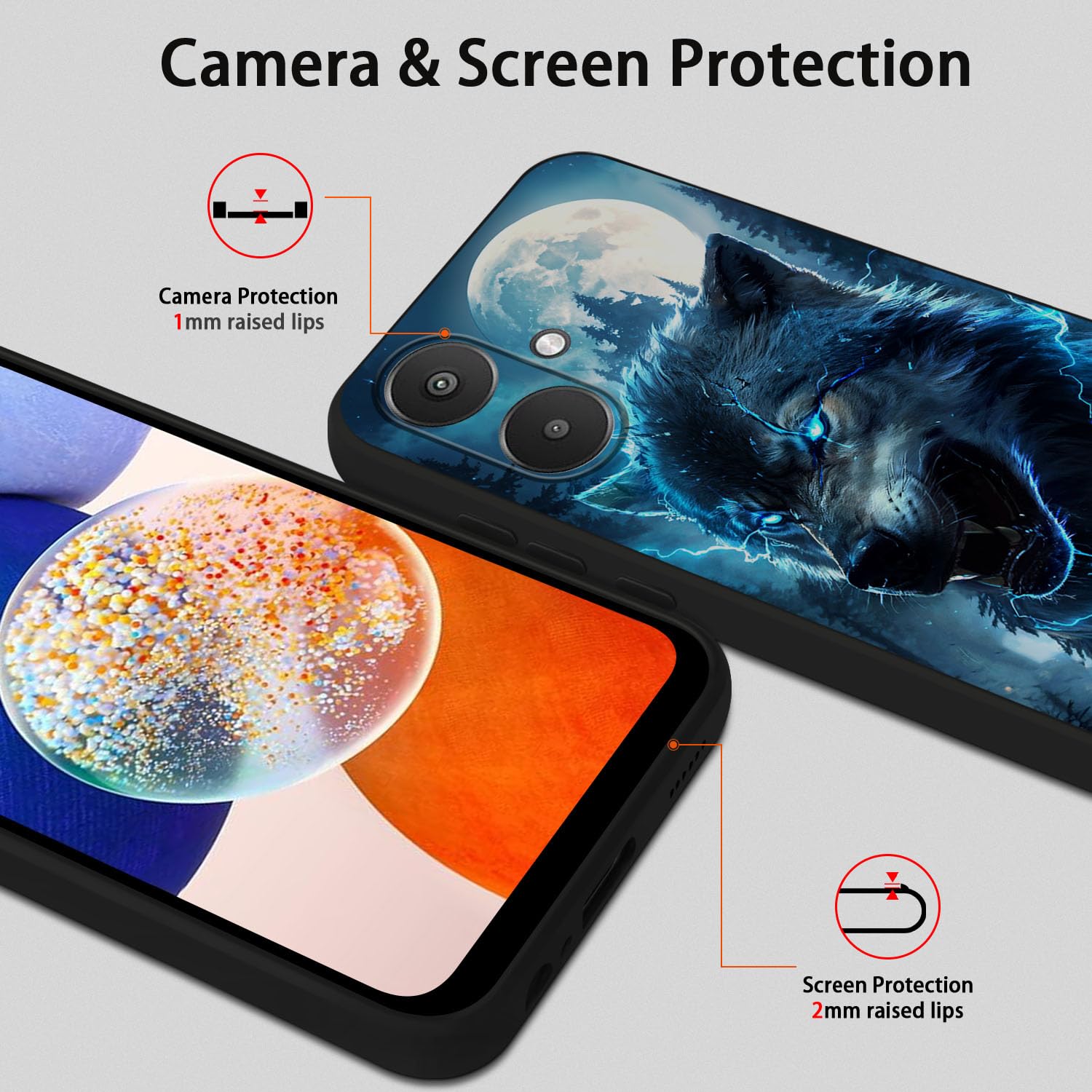 Coque Xiaomi POCO C65 / Redmi 13C 4G - Motif Léopard Et Cœurs, TPU Souple Antichoc - Pour Femme/Fille - 9