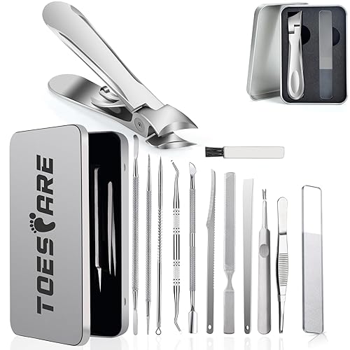 Kit de herramientas de uñas encarnadas de 13 piezas para hombresmujeres, kit profesional de eliminación de uñas encarnadas para kit de podología y