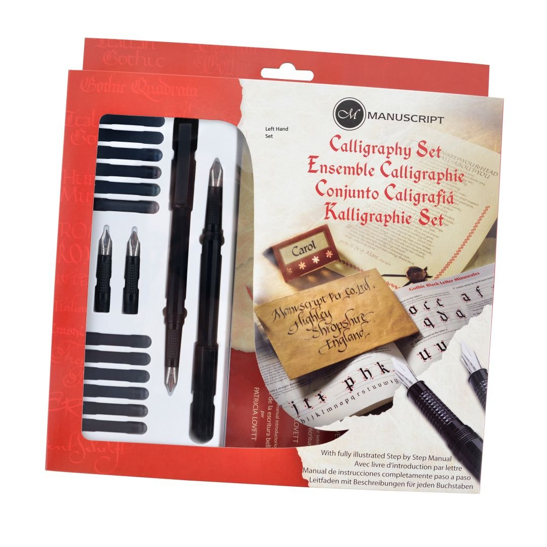 Manuscript Left Handed Masterclass Calligraphy Fountain Pen Set