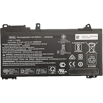 Amazon Com Greentech 855 Rrxl Pr Replacement Battery For Hp Probook 430 G4 430 G5 440 G4 440 G5 450 G4 450 G5 455 G4 455 G5 470 G4 470 G5 Greentech 11 4v 48whr 850 Rr03xl Computers Accessories