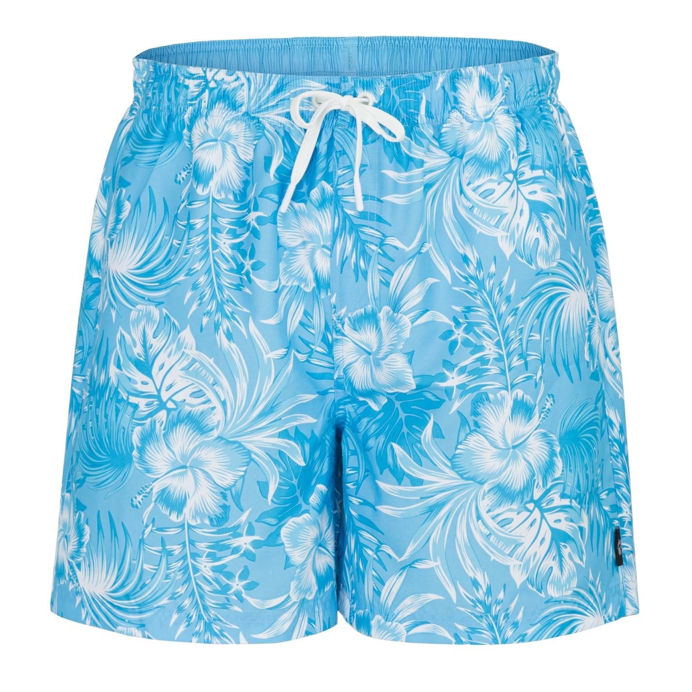 Hot Tuna Mens Print Swim Shorts Blue Hibisucus XXL