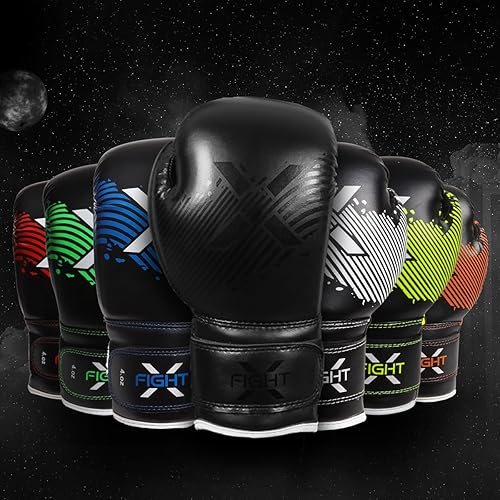 Miniatura 7 de FightX Guantes de boxeo para niños junior de 4 onzas guantes de boxeo de entrenamiento de 6 onzas para niñas y niños guantes de boxeo de combate de