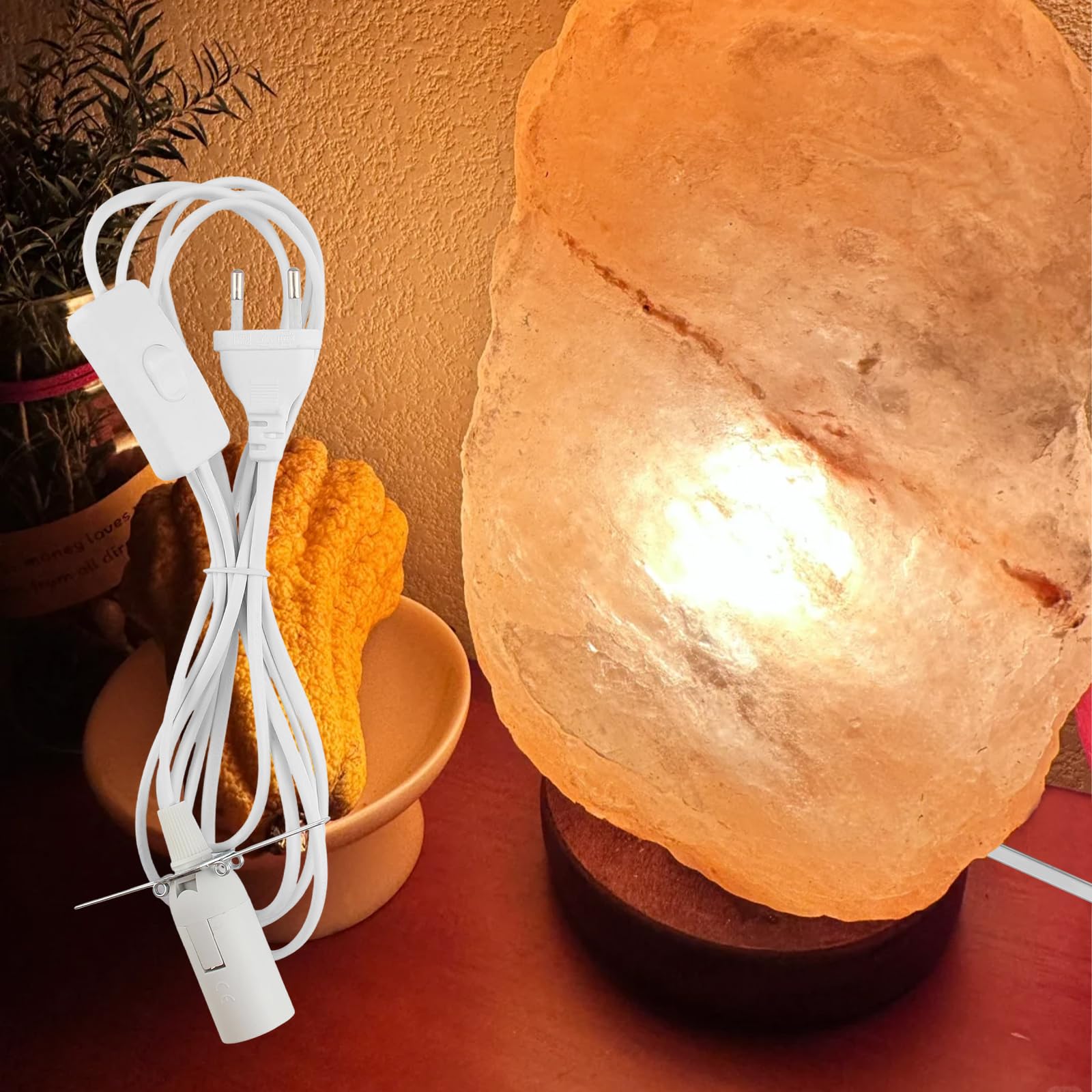 2 sztuki oprawki E14 z kablem i przełącznikiem 3 m oprawka lampy | Oprawa E14 lampa z kryształu solnego wtyczka UE do zawieszenia lampy DIY lampy sufitowe białe