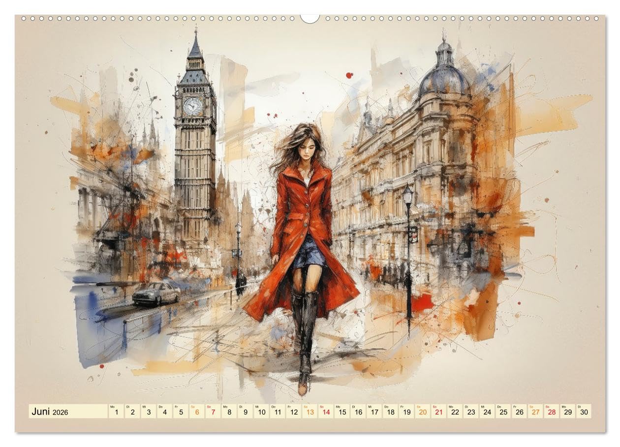 Mode Welt (hochwertiger Premium Wandkalender 2026 DIN A2 quer), Kunstdruck in Hochglanz: Die schönste Mode der Welt