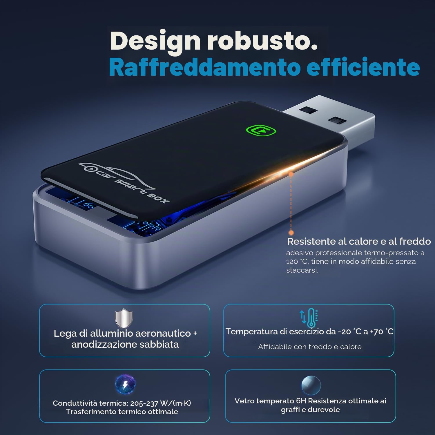 SALCAR Adattatore wireless CarPlay per iPhone – 2025 Aggiornamento | Wireless CarPlay USB Dongle per auto | Stabile e senza interruzioni | Compatibile con iOS 10+ e veicoli con CarPlay di fabbrica