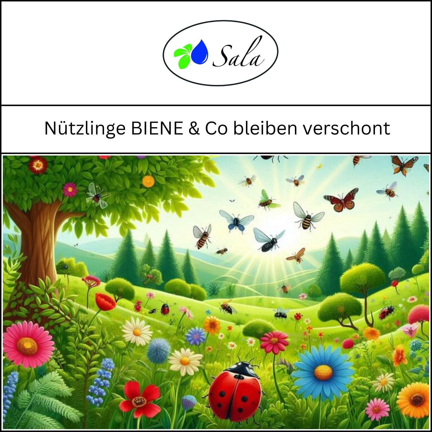 Sala Bio-Neemöl kaltgepresst mit Salamul Emulgator fertig gemischt 250 ml PET Flasche