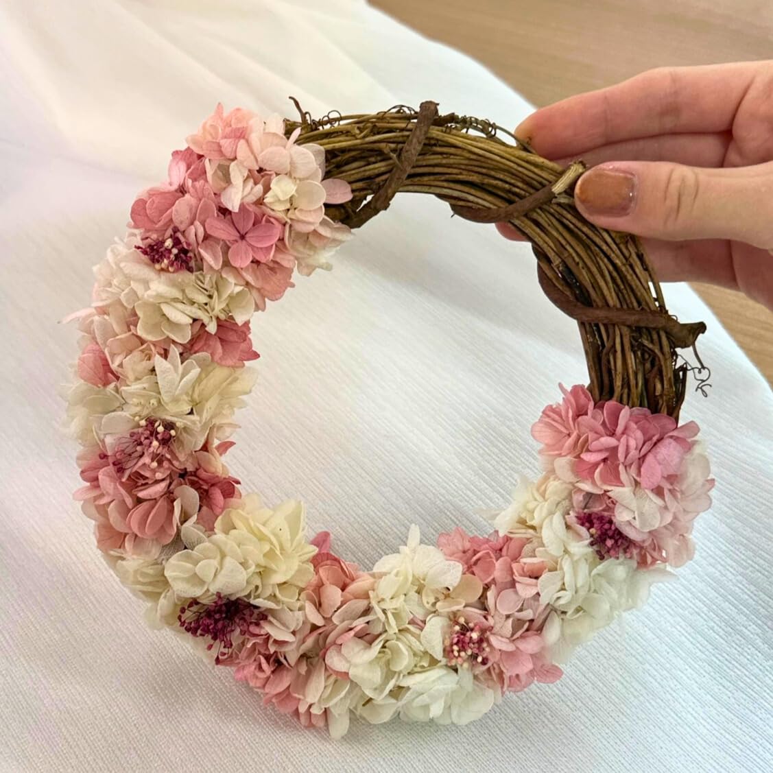 ドライフラワー スワッグ プレゼント 贈り物 インテリア リース 紫陽花