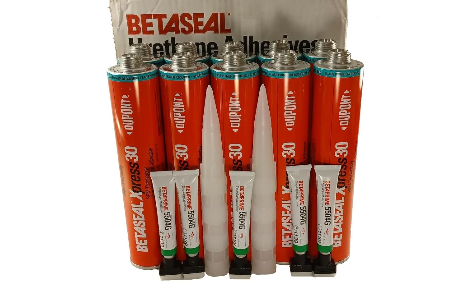 Betaseal Xpress 30 AdvancedCure Auto Glass Urethane, Adhesive Sealant 10 Tubes (Case Pack with