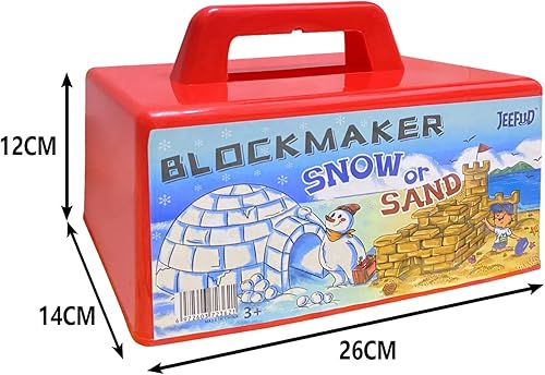 Miniatura 2 de Snow Brick Form,Sand Block Maker, 10 Inch - Snow Fort Builder -Kids Outdoor Toys for Winter, Snow Castle, Summer Sand Box, Beach Castle (2 Pack)