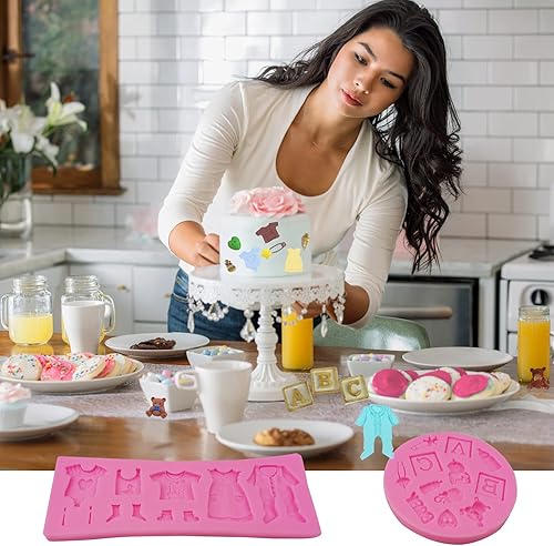 Miniatura 7 de Moldes de fondant de silicona con encaje de estilo barroco, molde de filigrana de flores de alivio esculpido 3D para decoración de gomitas de