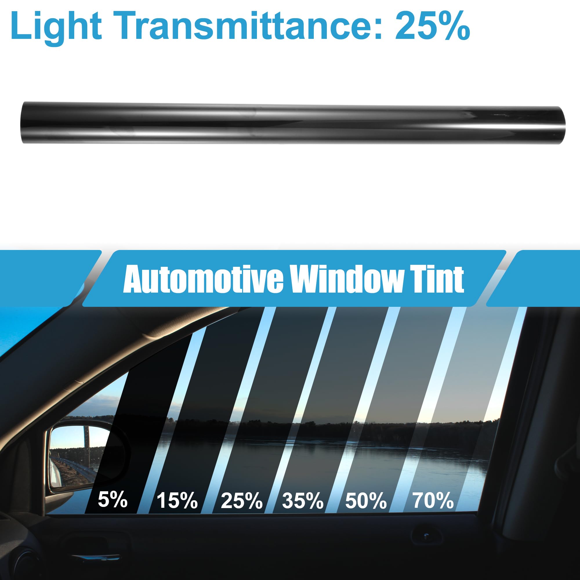 A ABSOPRO Automotive Window Tint Film Heat Block Scratch Resistant