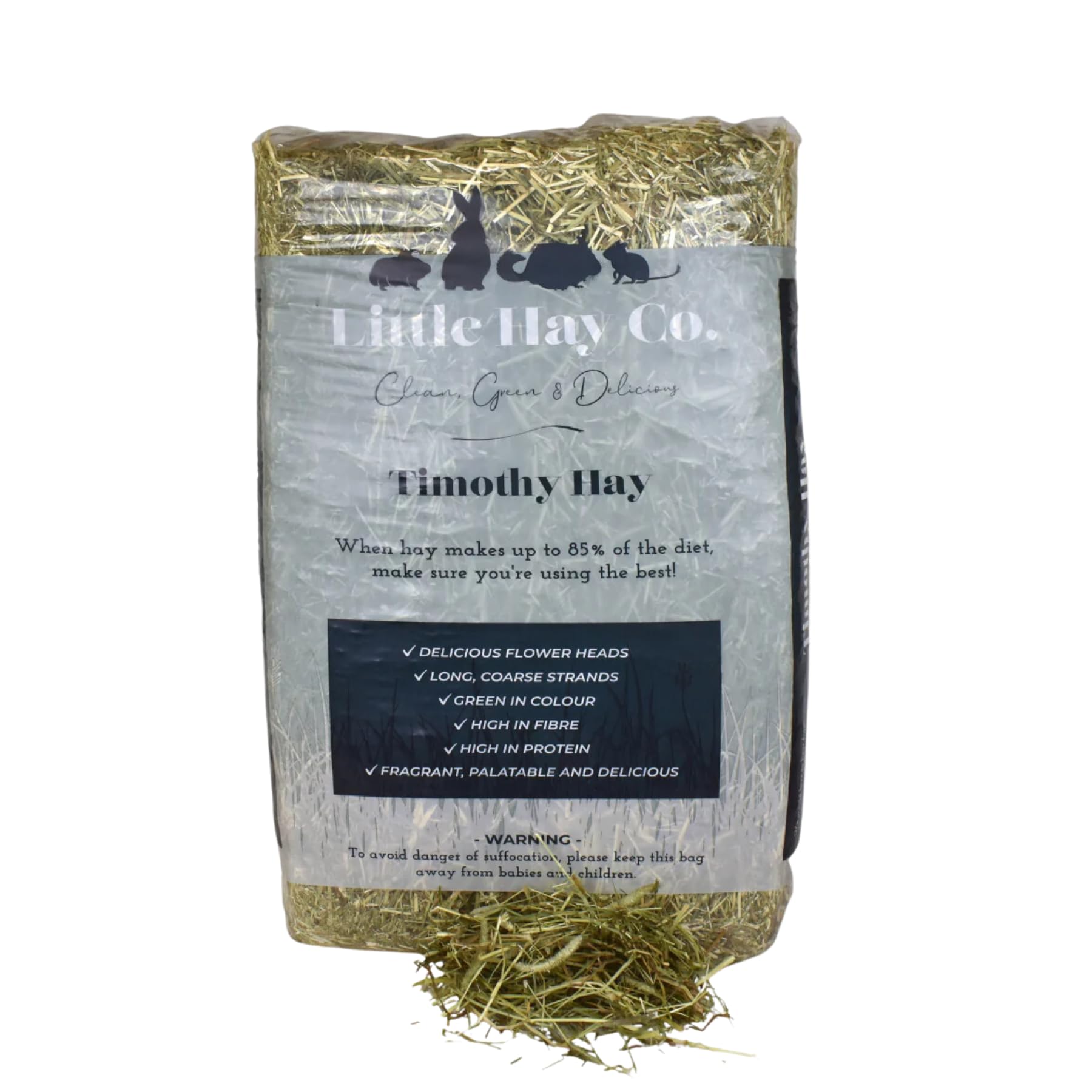 Timothy Hay | Dust Extracted | 4kg Bale | Rabbits, Guinea Pigs, Hamsters, Degus
