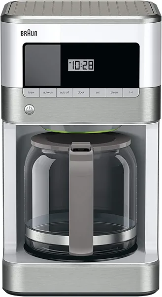 Braun KF6050WH BrewSense Drip Coffee Maker, White