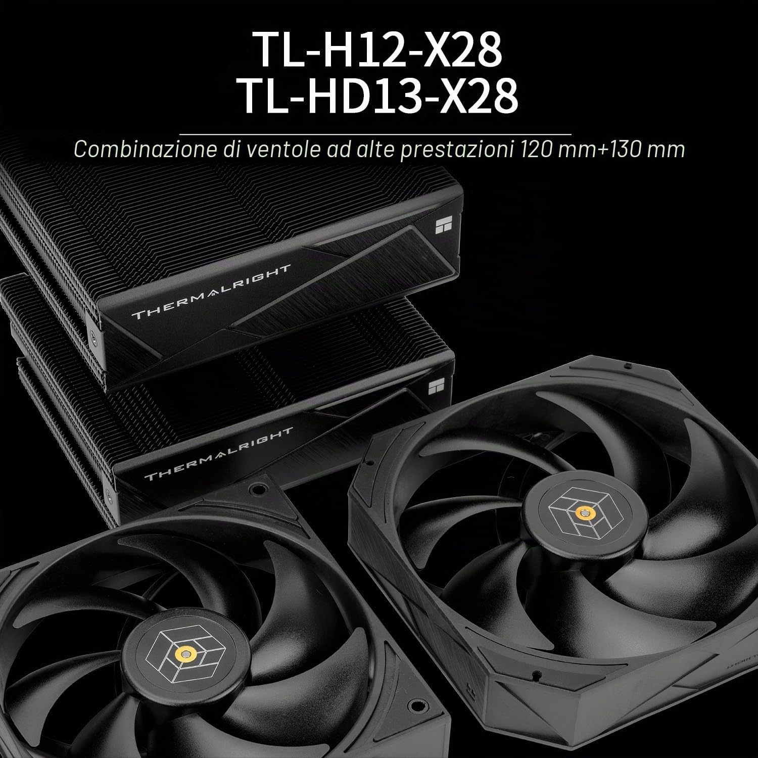 Thermalright Royal Pretor 130 Black - Raffreddatore CPU doppia torre, 6 dissipatori CPU Dual PWM, raffreddamento PC ad alte prestazioni, AM4/AM5