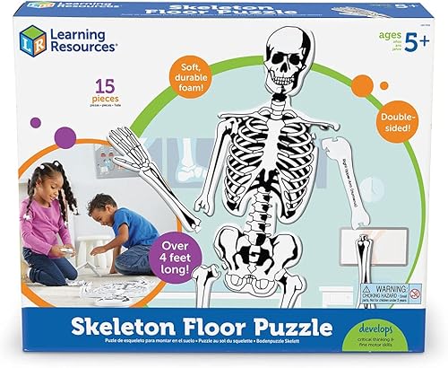 Miniatura 6 de Rompecabezas para piso del esqueleto, por Learning Resources