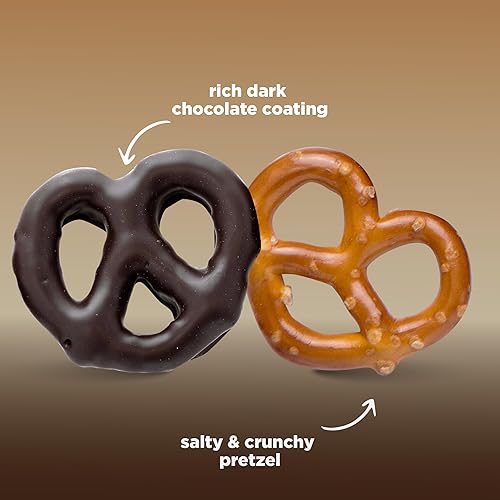 Miniatura 3 de Pretzels cubiertos de chocolate negro, paquete a granel de 5 libras