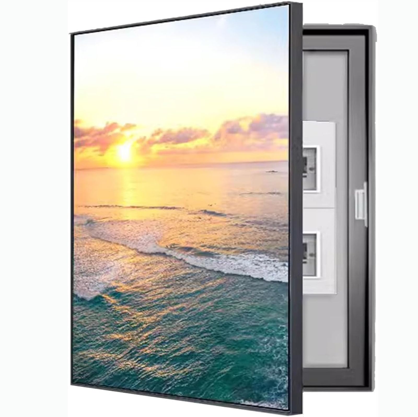 Couvercle de compteur décoratif pour salon, cache moderne pour boîte électrique murale