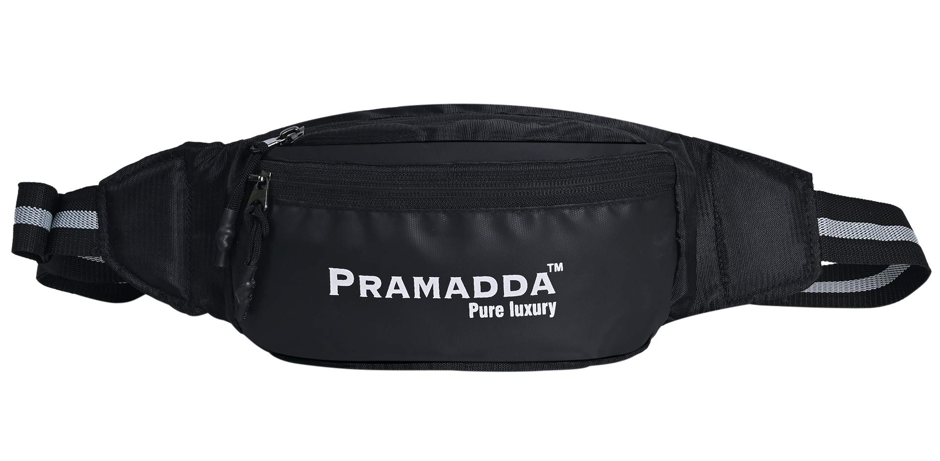 Classic Street Style Crossbody Bag | Sports Waist Bag | Bike Rider Bag | Chest Bag for Men and Women. Small Travel Accessory Fashion Bags for Boys and Girls. (Black)-image-46