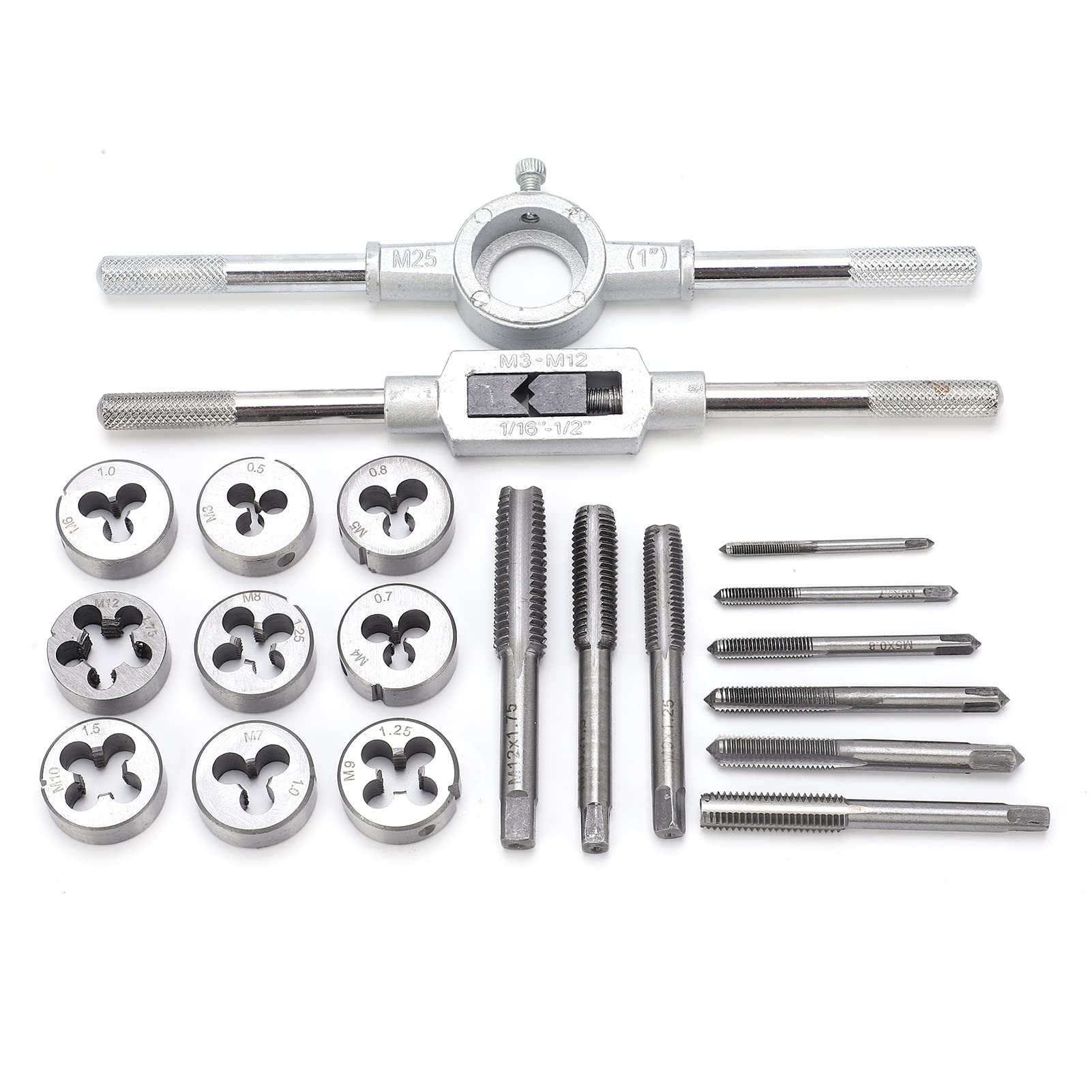 Lot De 2 Tarauds à Main M3 X 0.5 (Métrique) - Acier 9Si-Cr - Pour Filetage Précis