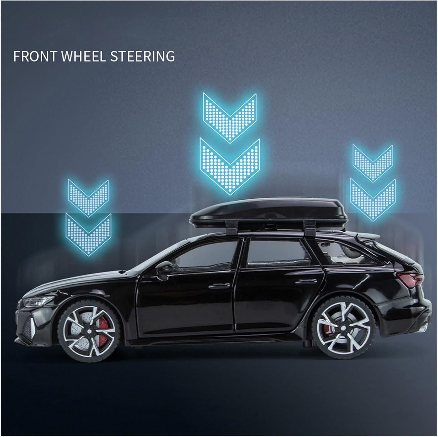 1:32 for RS6 Quattro Station Wagon Alloy Diecasts Toy Car Model Sound and Light Gifts(Gray B,with Box)