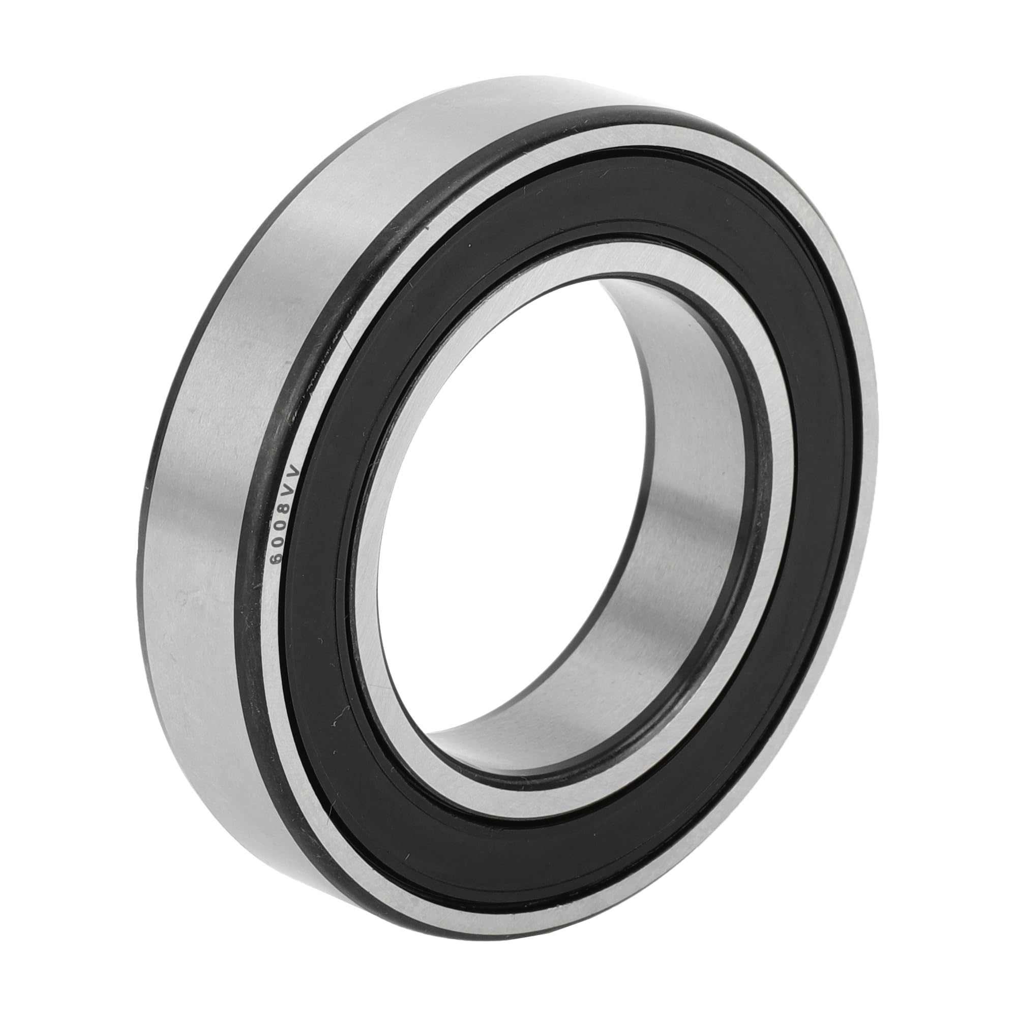 ACROPIX 6008VV Deep Groove Ball Bearings P6 40x68x15mm Lubricated Bearings Double Rubber Seal Black Silver Tone Scooter Skateboard Wheel
