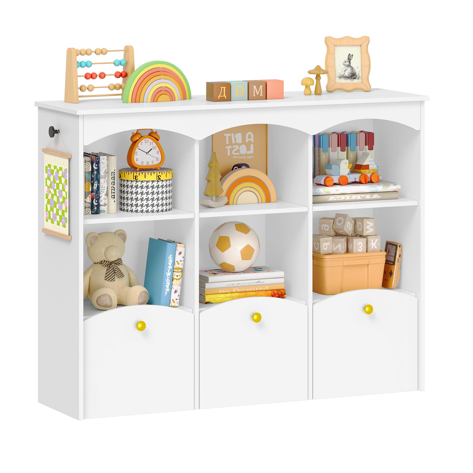 Hzuaneri Toy Storage for Kids, Children's Storage Unit with 3 Drawers