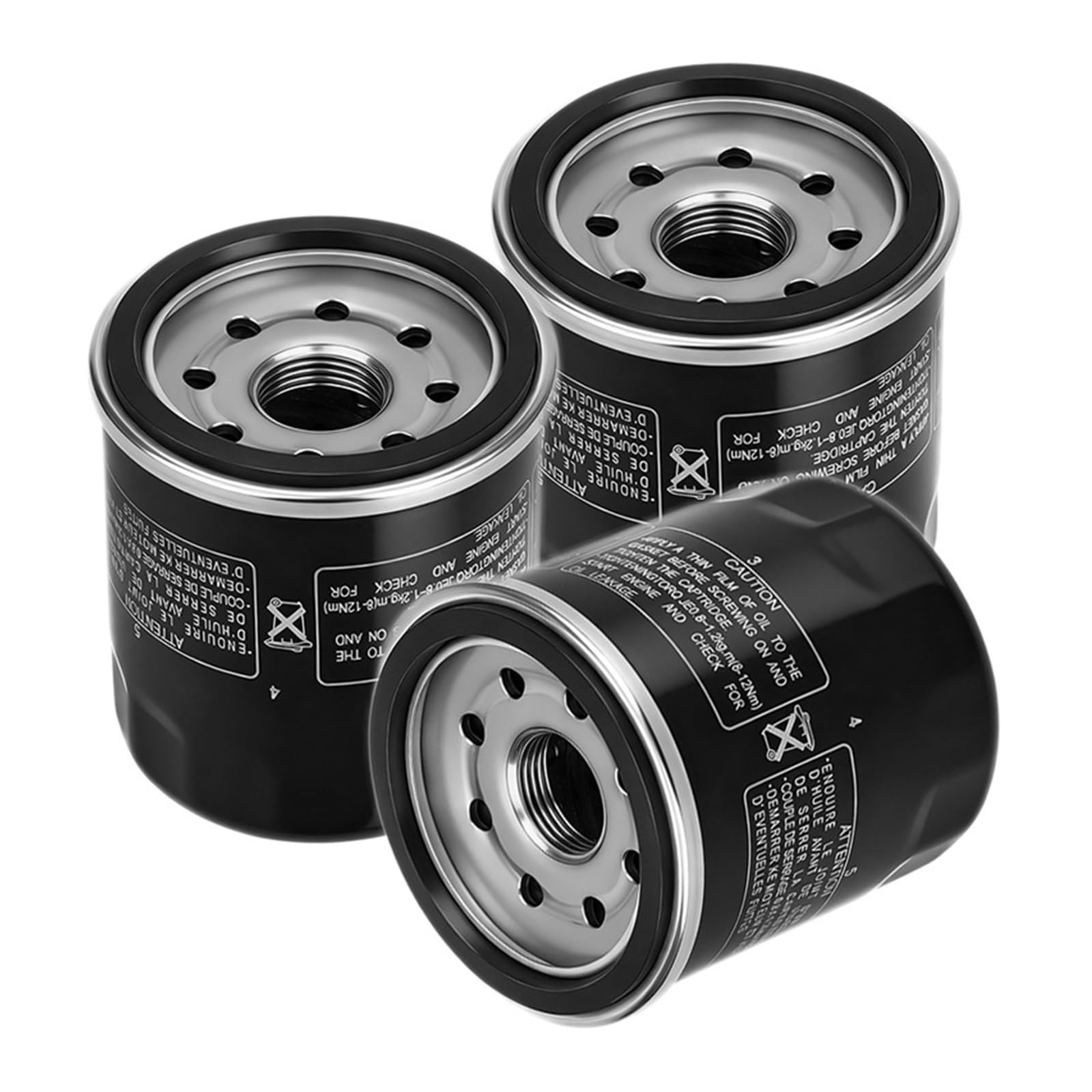 Filtro Olio Moto, Compatibile For Yamaha, FZ1 FZ6 Fazer 600 1000 FZ1N FZ1S FZ6R FZ6N FZ8 YZF R1 R3 R6 R7 XJ6 Diversion 600 FZ07 FZ09 FZ10(Black 3)