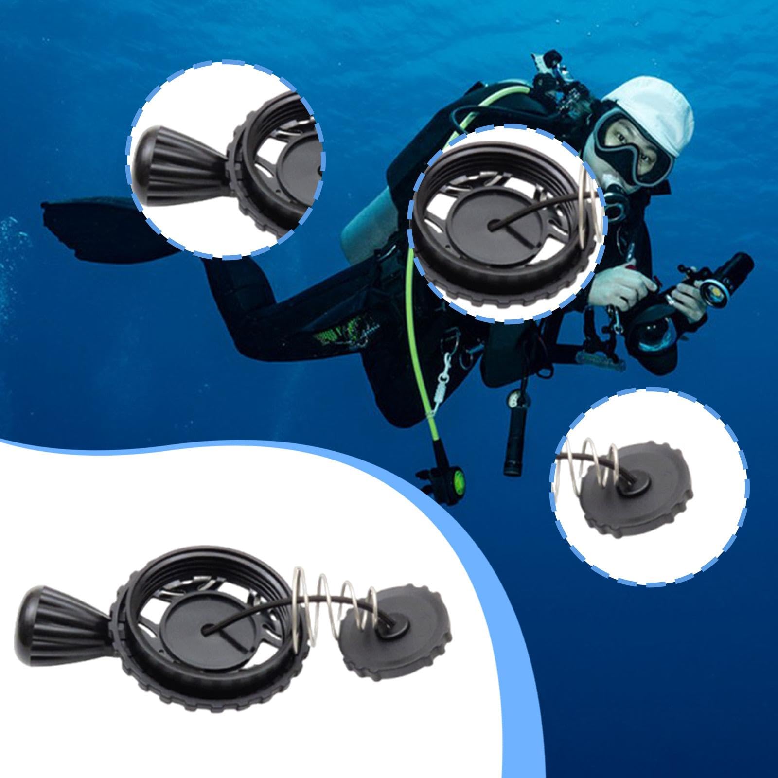 Valve de Purge de Plongée Compacte 6 Cm, Accessoire de Rechange pour Bouteille d'air et Gilet Stabilisateur.