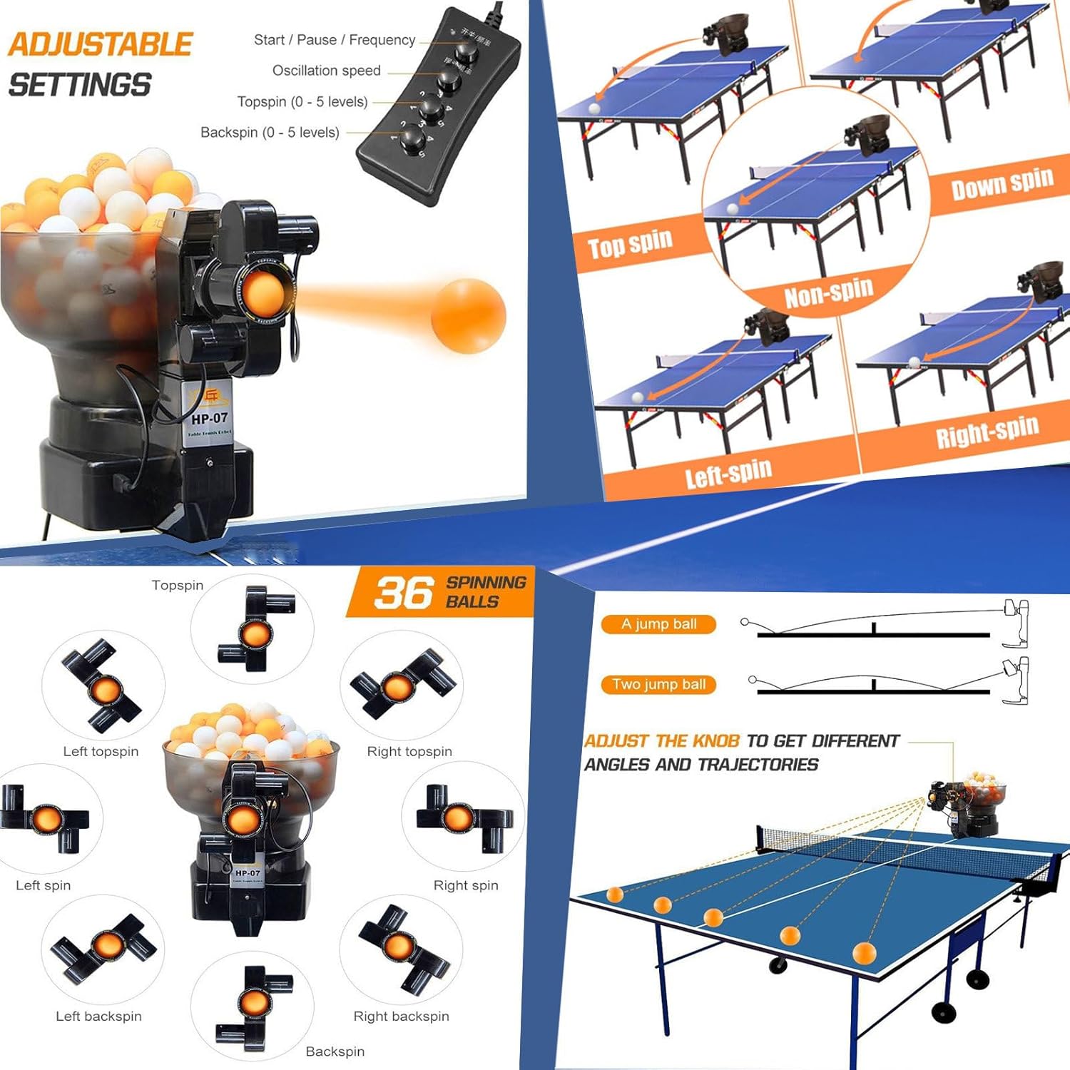 Table Tennis Trainer Ping Pong Ball Machine Automatic Table Tennis Machine Portable ping Pong Set Robot kit with Remote Control for Sport Training