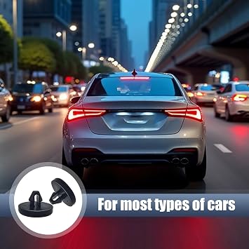 4 PCS Car Brake Switch Stopper, Brake Light Switch Stopper, Clutch Pedal Stop Pad, Unviersal for Most Cars (Black)
