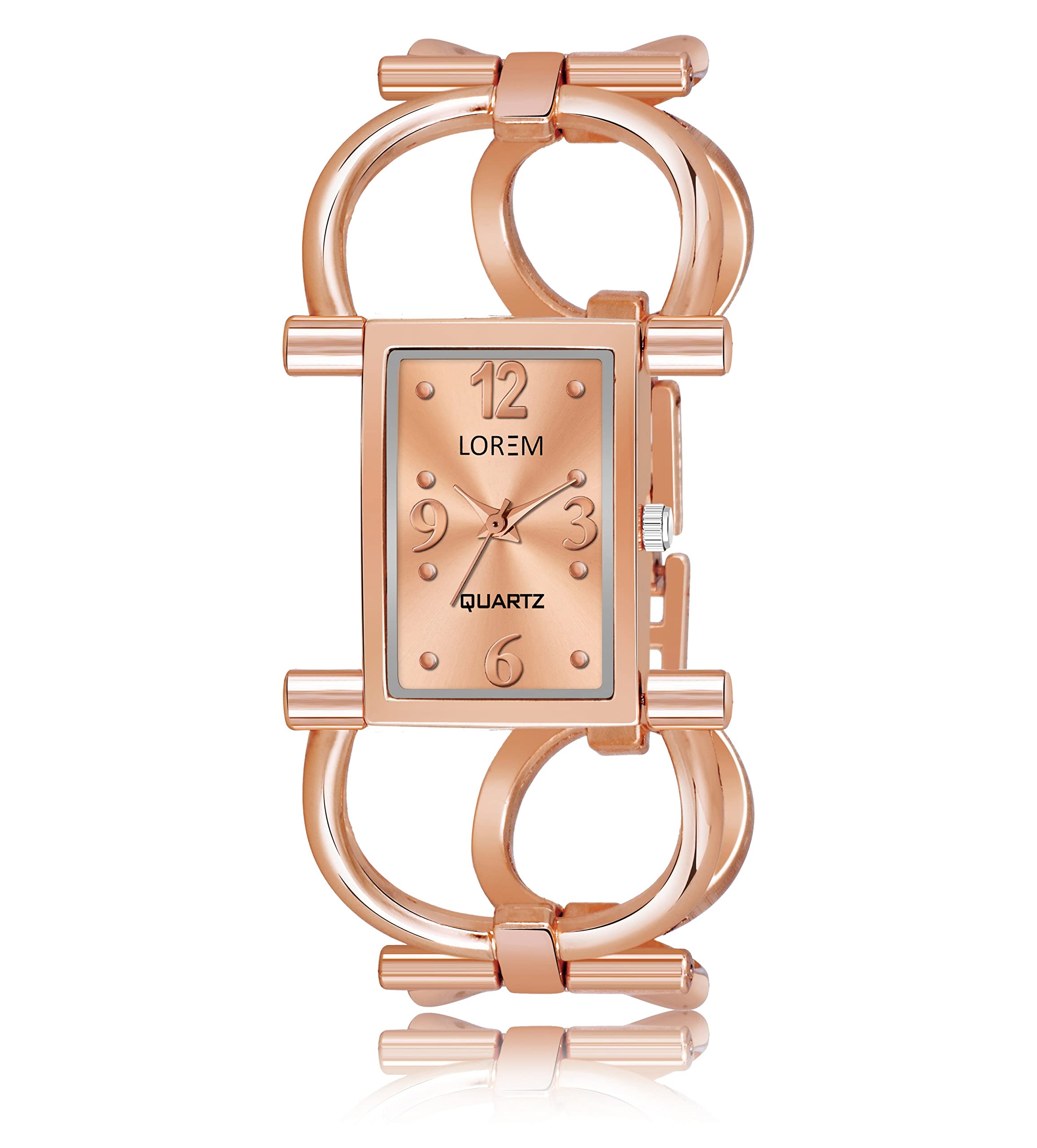 LOREM Rose Gold Trending Square Braclet Analog & Casual Watch for Women MC-LR293 (B0B8GZKHZJ) Amazon Price History, Amazon Price Tracker