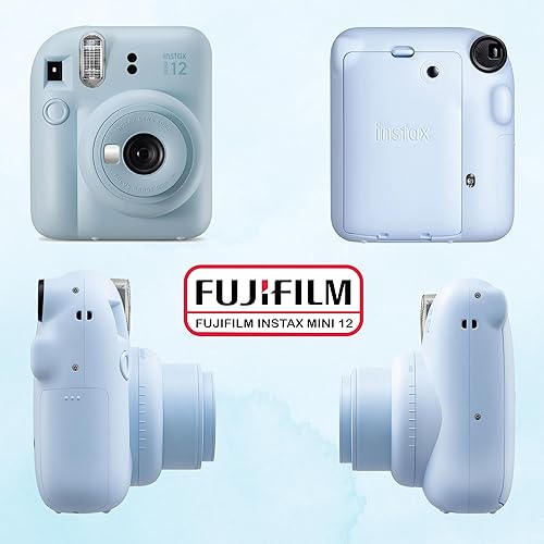 Miniatura 3 de Fujifilm Paquete de cámara instantánea Instax Mini 12 con película instantánea Fujifilm Instax Mini (60 hojas) con accesorios que incluyen funda