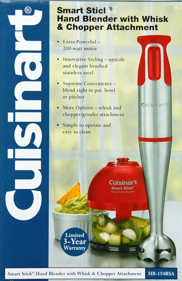 Cuisinart Brushed Stainless Steel with Red Accents Smart