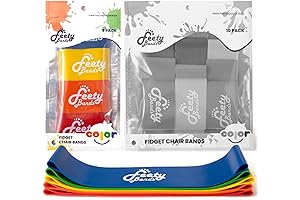 Feety Chair Bands for Active Kids - Sensory Fidget Bands for Classroom Chairs and Desks