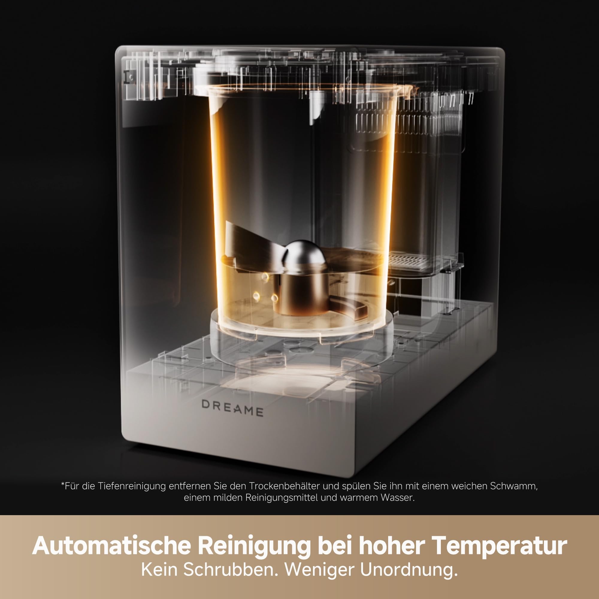 DREAME SF25 – Speise-Entsorger, Trion- Dreiklingensystem, Kohlefilter, Geruchssteuerung, 2,5 l-Volumen, Selbstreinigend bei Hochtemperatur, Kompaktdesign, leises 27 dB(A-Design, Sicherheitssperre