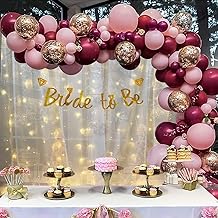 SpecialYou.in Rose Gold Theme Bride to Be DIY Decoration Kit Combo for Girls with Net Fabric Backdrop,Decorative Lights (40Ft Long) & Balloons,Bridal Shower Decorations Items,Photobooth Decorations